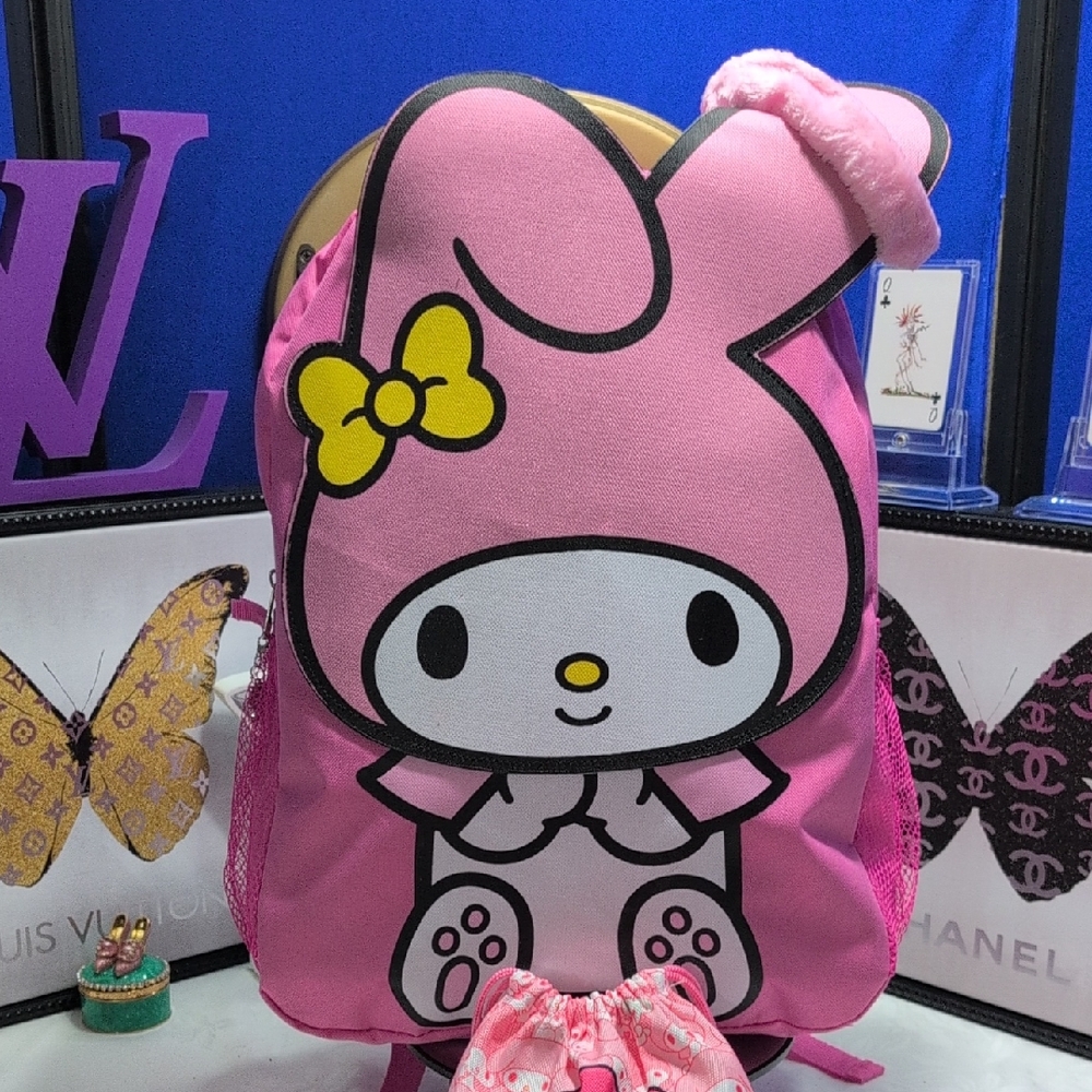 Sanrio Hello Kitty - My Melody Pink and Yellow Kids Backpack Bundle 😍 !
